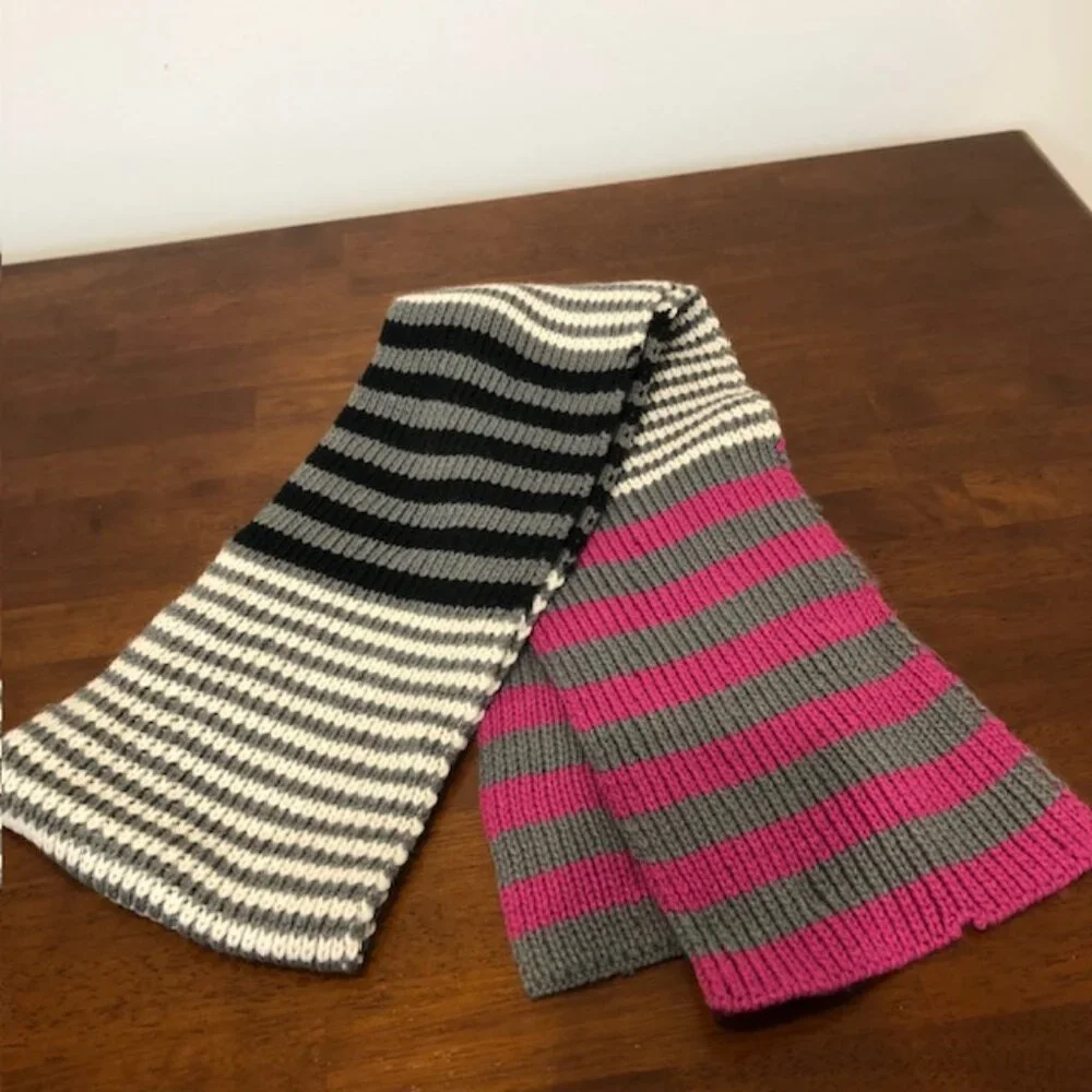 Vera Bradley Striped Knit Multicolor Scarf.
